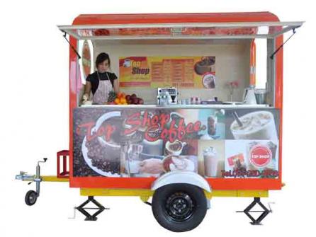 รถขายกาแฟขายอาหารได้ทุกชนิด ตกแต่งพร้อมเปิดขาย